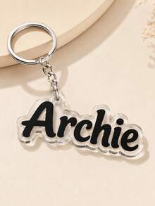 Custom Acrylic Name Keychain, Personalized Letter Pendant, Cute Backpack Accessory, Custom Keychain, Christmas Gift - Multicolor - View 4