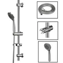 Slider Rail Shower Riser Kit Stainless Soap Bar Holder Hose Head Set - VJY0180 - View 11