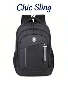 SHILAN Large‑Capacity Multi‑Pocket Backpack, Wear‑Resistant Water‑Repellent Laptop Bag For Commute And School - Multicolor - View 1