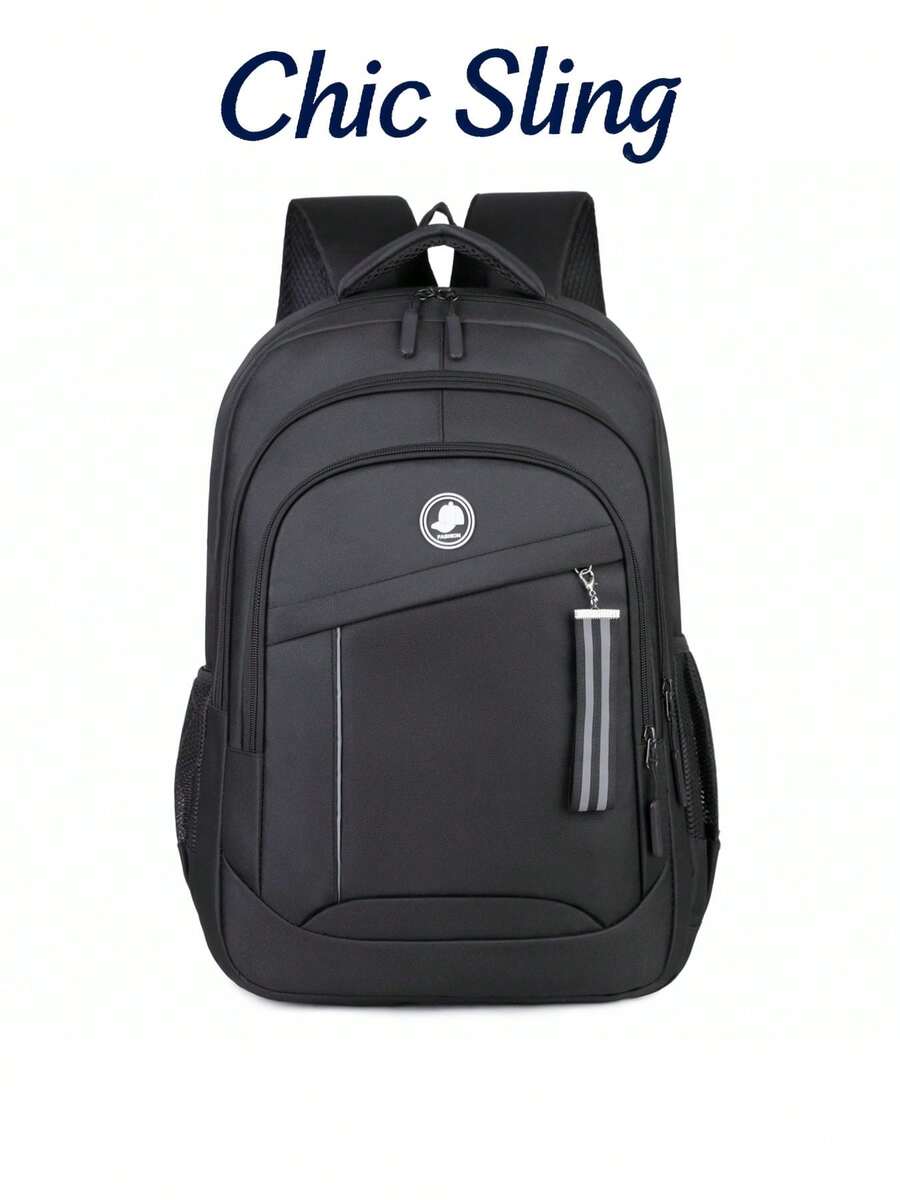SHILAN Large‑Capacity Multi‑Pocket Backpack, Wear‑Resistant Water‑Repellent Laptop Bag For Commute And School - Multicolor - View 1