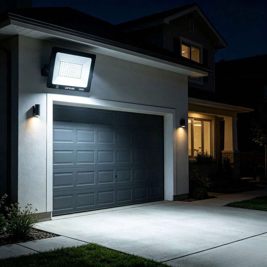 Reflector LED de 150W, Luz Blanca para Uso en Exteriores, Lámpara Proyector Impermeable IP66, 1 Unidad - Tipo de Enchufe A USA (220-240V) - Ver 1