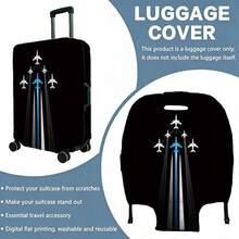 1PC, Flat Print Design, Print Design - No Texture, Accessories Only, Luggage Protective Cover, Does Not Include The Luggage Shown In The Picture, Suitable For 20 To 28 Inch Luggage, Made Of Thick High-Quality Fabric, Essential Accessory For Your Travel And Checked Luggage. - Multicolor - View 23