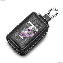 White Flowerdouble-Layerkeybagwithincreased Capacity,Men's PUconvenientkeystorage Bag,Keychain,Suitableforkeystorageandorganization,An Interestinggift - Multicolor - View 33