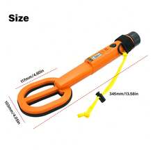 Underwater Metal Locator Sound Vibration Reminder Handheld Portable Underwater Metal Detector High Sensitivity For Lake Seabed - Orange - View 11