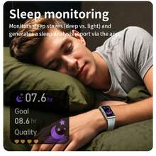 GAWSUG Ultra-Thin Smart Band 1.47" HD Bluetooth Call Fitness Tracker Men Women Heart Rate SpO2 Sleep IP68 Waterproof Watch Gift - View 6