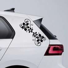 Pegatinas de flores creativas y coloridas, pegatinas decorativas de alta adhesión e impermeables para puertas y ventanas de coche, accesorios de decoración exterior para coche - Pegatina para coche - Ver 10