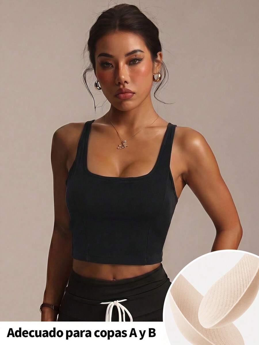 Women Sports Tees & Tanks - Black - View 1