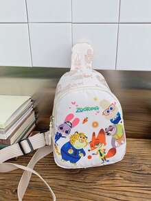 1pc Disney Mini Chest Bag, Adjustable Shoulder Strap Fashion Casual Waist Bag For Teens, Authentic Printed Cartoon Chest Bag, Multi-Use Convenient Fashion Waist Bag, Cute Coin Purse, Multi-Function Storage Bag, Mini Chest Bag, Multi-Use Storage Pouch, Party Gift Coin Bag, Outdoor Sports Bag, Zipper Closure - Multicolor - View 17
