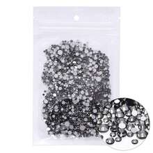 80+ Colors Silver Base Non-Hotfix Mixed Size SS3-SS20 1440pcs High Quality Handmade Rhinestones, Suitable For Wedding Dress Accessories And Other Applications - Silver Base, Mixed Sizes - View 12