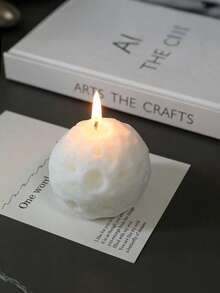 1PC Moon Aromatherapy Candle High-End Creative Ornaments Souvenirs Ball-Shaped Scented Candle Aromatherapy Gift Box Halloween,Spooky,Autumn,Festival,Holiday ,Winter,Holiday,Festival,Room Decor,Gifts Birthday Graduation - Black - View 10