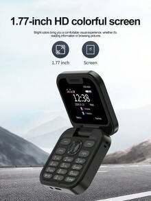 SERVO I18 Mini 折疊手機 1.77 吋螢幕 雙 SIM 卡 FM 收音機 魔術聲 黑名單 2G GSM 1000mAh 電池 - 粉色 - 查看 4