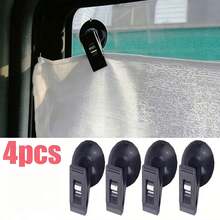 2/4pcs Car Suction Cup Clips - Strong Adhesive Car Window And Windshield Holder, Suitable For Sun Visor, Receipts - Durable Plastic Residue-Free Removable Holder (Black), Car Clips - Multi-functional Suction Cup - View 12