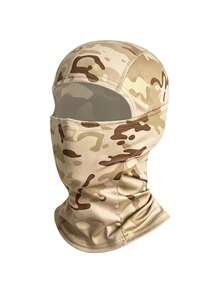 1pc Unisex Camouflage Balaclava Hat, All-Season Outdoor Cold-Proof Face & Neck Warmer, Windproof Cycling Mask, Suitable For Daily Outings, Skiing, Clothing Matching, Cycling Ski Masks - Multicolor - View 4