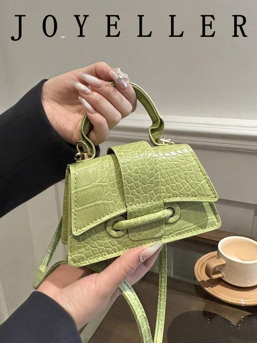 2026 New High-Quality Lipstick Case, Mini Square Bag, New Solid Color Versatile Handbag, Women Purse