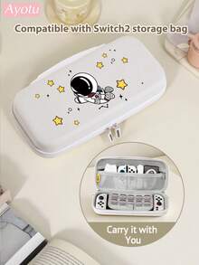 Ayotu Suitable For 2025 New Switch 2 Astronaut & Star Pattern Game Console Shell And Accessories, Set Includes Protective Case, Storage Bag, Joy-Con Controller Protective Cover And Other Multiple Style Accessories, Ideal Gift For Back To School - View 18