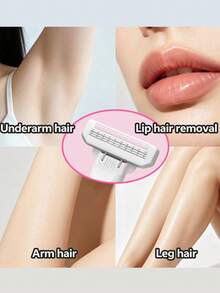 Women's Manual Razor Set 1 Handle + 16 Replacement Blades, 3-Layer Stainless Steel Blades Washable With Lubricating Strip To Reduce Friction And Smooth Hair Removal, Fits Body Curves For Underarms, Legs, Bikini And Full Body Hair Removal, Portable Home Hair Removal Kit - 1 Handle + 16 Blades - View 3