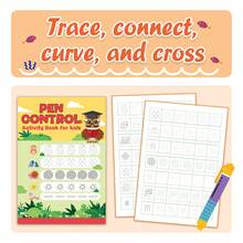 Pen Control Tracing Notebooks, Pre-Writing Pattern Practice With Numbers, Spirals, Lines And Shape Strokes, Fine Motor Skill Learning Activity For Handwriting Preparation - Pen Control Series - View 3