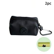 1pc Portable Dog Poop Bag Dispenser, Easy-Tear Pet Waste Bag Storage Box With Carabiner Clip, Compact Dog Poop Bag Organizer, Suitable For Small Medium Large Dogs, Essential For Outdoor Walking And Hiking, Pet Cleaning Supplies - Multicolor - View 7