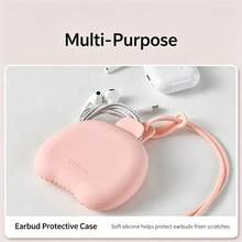 3 Pcs Portable Orthodontic Care Set (1 Case + 2 Brushes), Soft Silicone Retainer Container With Hanging Loop, Dual-Head Cleaning Brushes Remove Plaque From Aligners, Compact Travel-Friendly Organizer For School, Work & Trips, Material - Multicolor - View 3