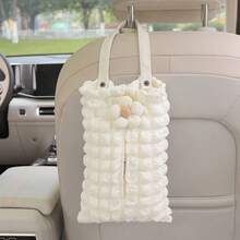 1pc Car Hanging Multi-Function Tissue Bag, Suitable For Front And Rear Seats, Can Be Used As A Tissue Box. - A - View 17