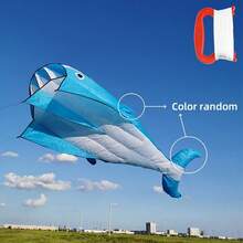 Large Soft Whale Kite, Tear-Resistant And Easy To Fly, Suitable For Outdoor Entertainment, Comes With Handle, Flying Line And Storage Bag - Soft Kite - View 12