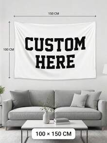 1pc Customizable Personalized Tapestry, Custom Image, Fashion Home Decor, Unisex Gift, Suitable For Mother's Day, Graduation Ceremony And Other Occasions, Multi-Functional, Highly Decorative - Multicolor - View 14