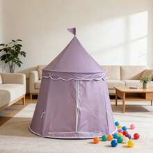 [Lavender Purple]Peach Skin Velvet Princess Teepee + Handheld Storage ...