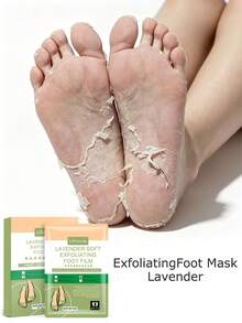 Masker Kaki Eksfoliasi, Masker Kaki, Masker Kaki Eksfoliasi Lavender, Masker Kaki Kemasan untuk Menghilangkan Kulit Mati, Melembutkan Kapalan, Memutihkan Kaki, Perbaikan Berlapis-lapis, Melembapkan dan Menghidrasi, Menutrisi, Melembutkan Kulit, - Bunga lavender - View 7