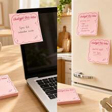 1pc/4pcs,ChatGPT Sticky Notes Suitable For Tech Office,50 Sheets Each,AI-Themed Notepad With Pink Curved Edge & ChatGPT Labeling System, Productivity Paper For Students, Creative Gift For ChatGPT Fans, Tech Lover Stationery - one-size - View 3