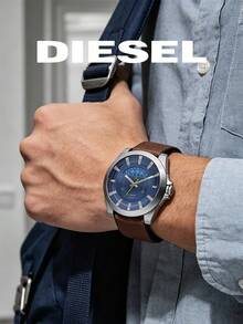 Diesel DZ1661 Arges Series Men's Quartz Watch 46mm Large Dial Denim Strap Men's Watch - Blue - View 3