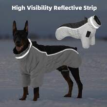 Dog Winter Warm Jacket, Windproof Dog Coat, Reflective High Collar Dog Winter Jacket Snowproof, Full Wool Coat, Suitable For Small, Medium, Large Pets - Multicolor - View 6