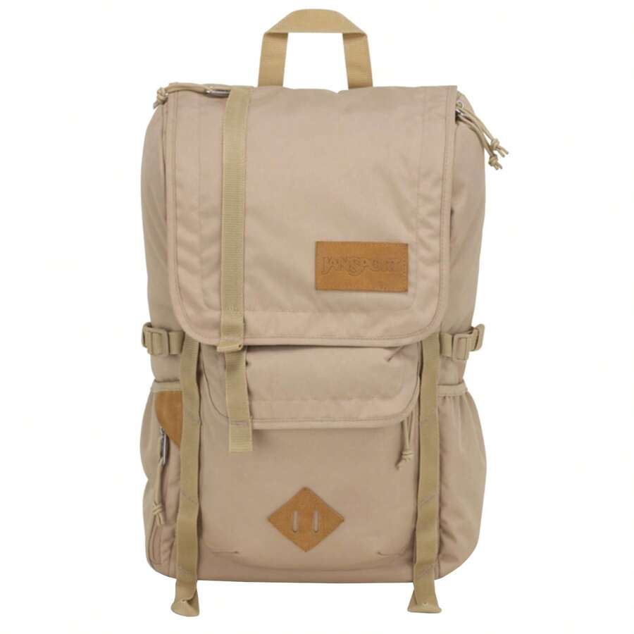JanSport Hatchet Backpack - Beige Unisex Backpacks - Champagne - View 1