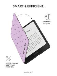 GIIPPA 1件客製化姓名 Kindle 電子閱讀器保護殼，具備自動喚醒/睡眠功能，輕巧便攜，相容於 Clara BW/Libra Colour/Clara Colour/Clara 2E、Paperwhite 10代/11代/12代、Kindle(Colorsoft)/10代/11代/12代及其他熱門機型，Kindle 配件/Kindle 保護殼，開學禮物、畢業禮物、情人節禮物、生日禮物 - 彩色 - 查看 3
