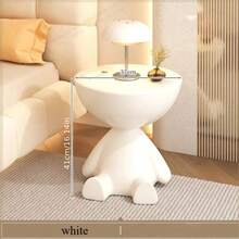 1pc Creative Cartoon Shaped Side Table With Storage, Cute Sofa End Table, Small Bedside Cabinet And Coffee Table, Suitable For Living Room, Bedroom, Apartment And Small Spaces - Multicolor - View 2