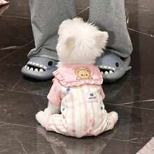 1pc Cute Pet Jumpsuit Cat Dog Four-Corner Pants, Soft And Breathable, Comfortable For Autumn/Winter Wear, Pet Pullover - Multicolor - View 13
