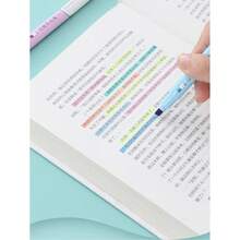 6pcs/Set Erasable Fluorescent Markers, Colorful Doodle Markers, Suitable For Students Note-Taking & Highlighting, Suitable For Note-Taking, Students And Office Workers, Back To School Gift - Multicolor - View 6