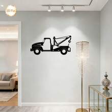 CIF BUY 2D Flat 1pc Trailer Pattern Metal Wall Decor, Indoor/Outdoor Use, Suitable For Living Room, Bedroom, Home Decor, Garage, Studio, Housewarming Gift, Iron - Multicolor - View 8