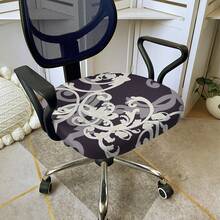 1pc Office Chair Cover With Stretchable Fabric, Universal Fit For Office Desk Chair, Swivel Chair, Sofa Cover - Multicolor - View 12