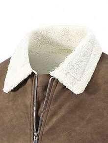 Vancamel Pulse Men's Outdoor Sports Jacket, Fleece Fashion Casual Zip-Up Jacket - Coffee Brown - View 7
