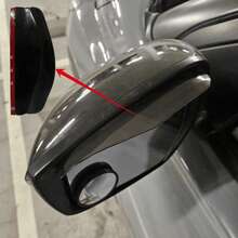 Car Rearview Mirror Rain & Sun Shade, Universal Self-Adhesive, Durable & Practical, Car Driving Accessory, Daily Use - A - View 1