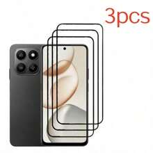 3pcs/Pack, Compatible With Honor 200/200 Pro/400 Pro/Magic 7 Lite/Magic 7 Pro/Magic 7/Magic 8 Pro/200 Lite/200 Smart/400/400 Lite/400 Smart/X7D/X8D/X9D/X6C/Magic 7/X8C/600 Lite/600/600 Pro Screen Protector, 9H Hardness Tempered Glass Screen Protector, Anti-Scratch, Anti-Drop, Waterproof, Wear-Resistant, Full Screen Coverage, Easy Installation, High Clarity Transparent, Touch Sensitive, Elegant Appearance, Screen Protector - Colorless - View 15