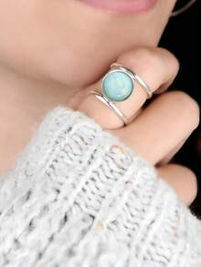 1pc Charming Ring Women Wedding Engagement Party Jewelry Valentine's Day Gift - 1# - View 2