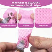 1200/600/5pcs Lint-Free Nail Cleaning Wipes, Gel Nail Polish Remover Pads, UV Gel Cleaning Wipes, Nail Polish Remover Wipes, Lint-Free Nail Polish Remover Pads, Pink Nail Cleaning Wipes, Bottle Neck Cleaning Pads, Eyelash Glue Remover Wipes, Nail Art Pads, Nail Art Magic Wipes, Super Absorbent Soft Non-Woven Fabric, Eyelash Extension Glue Cleaning, Nail Care, Nail Salon Supplies, Nail Art Tools, Home Nail Kit Accessories - Multicolor - View 4