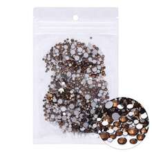 80+ Colors Silver Base Non-Hotfix Mixed Size SS3-SS20 1440pcs High Quality Handmade Rhinestones, Suitable For Wedding Dress Accessories And Other Applications - Silver Base, Mixed Sizes - View 36