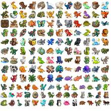 50/100/150入 像素風動物貼紙 防水乙烯貼紙 適用筆電、遊戲玩家禮物、DIY個人物品裝飾、派對小禮、剪貼簿、手帳，復古遊戲主題美學貼紙包，適合收藏家與愛好者 - 1 Set - 查看 10