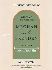 Custom Wedding Welcome Sign Mirror Vinyl Decal Custom Name Vinyl Decal Mirror Welcome Sign Engagement Party Sign - Multicolor - View 10