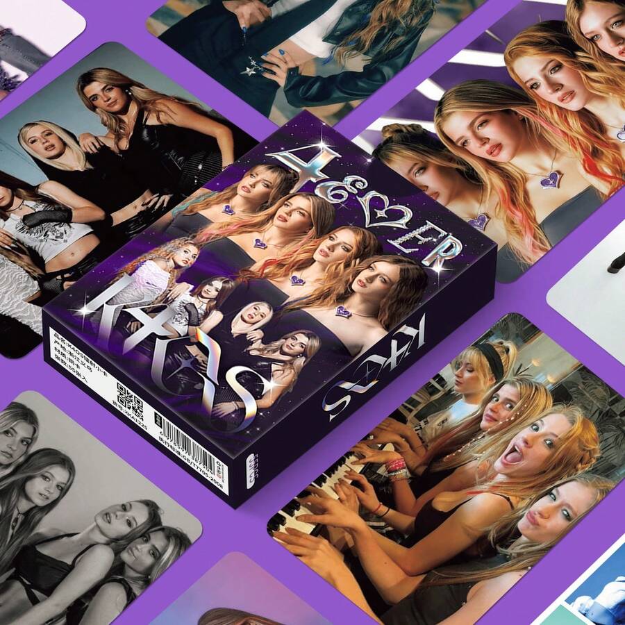 1PC 55pcs Argentina K4OS Girl Group Star K-POP Merchandise LOMO Laser Photocard - MultiWarna - View 1