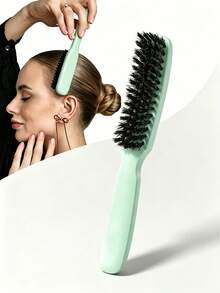 Smooth Hair Brush, Can Smooth Flyaway Hair And Frizz, Create Sleek Ponytail, Bun And Edge Hairline | Hair Comb, Edge Brush, Padding Brush, Unisex Styling Accessory - Multicolor - View 9