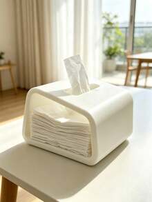 3D Printed Nordic Minimalist Hollow Tissue Box Open Visual Design Paper Towel Holder Home Living Room Coffee Table Bathroom Desktop Storage Box Rounded Corners Anti-Collision INS Style Simple Home Decor Ornament Multi-Color Options - Multicolor - View 6