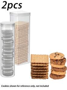 Transparent Rectangular Sealed Food Storage Box, Food Storage Container With Lid, Large Capacity, Stackable And Reusable, Suitable For Flour, Sugar, Dried Goods And Grains, Kitchen Organization, Kitchen Accessories - Multicolor - View 12